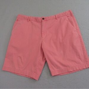 Faherty Brand Coral Pink Cloud Cotton Tencel Casual Chino Shorts Mens.